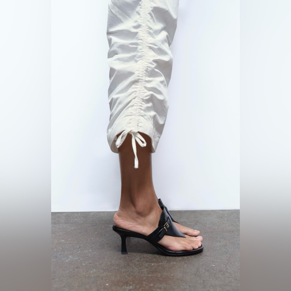 💫 Zara Ruched Pants - NEW 💫 - Picture 5 of 12